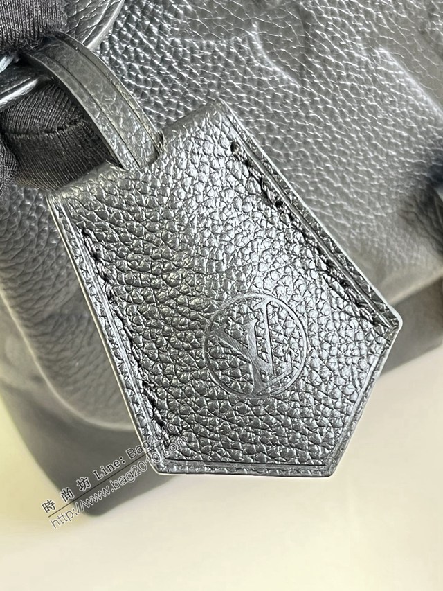 LV專櫃2023新款Madeleine BB手袋 M46010黑壓花 路易威登Empreinte壓紋皮革手提肩背女包 dn1192